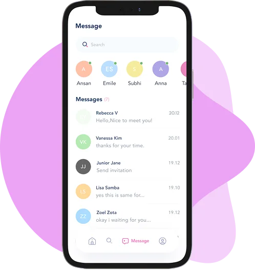 The Soolmate messages screen showing active matches and recent conversations